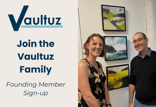 Founding Member Sign Up for Vaultuz, an organisational tool for Artists and Creatives