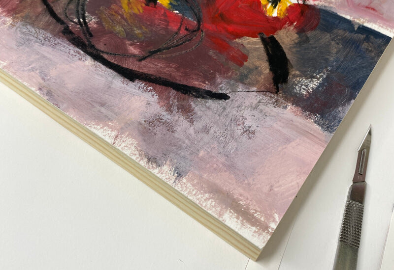 I Didn’t Know How to Start: Mounting a Paper Painting onto a Board