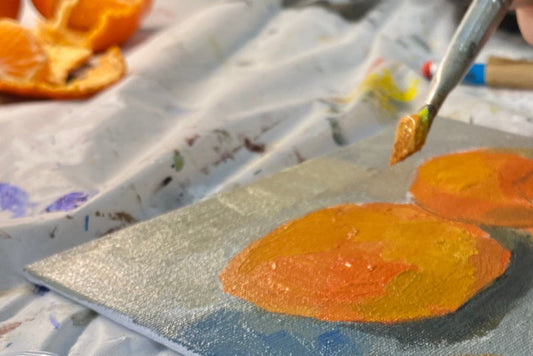 Painting a Still Life of a satsuma