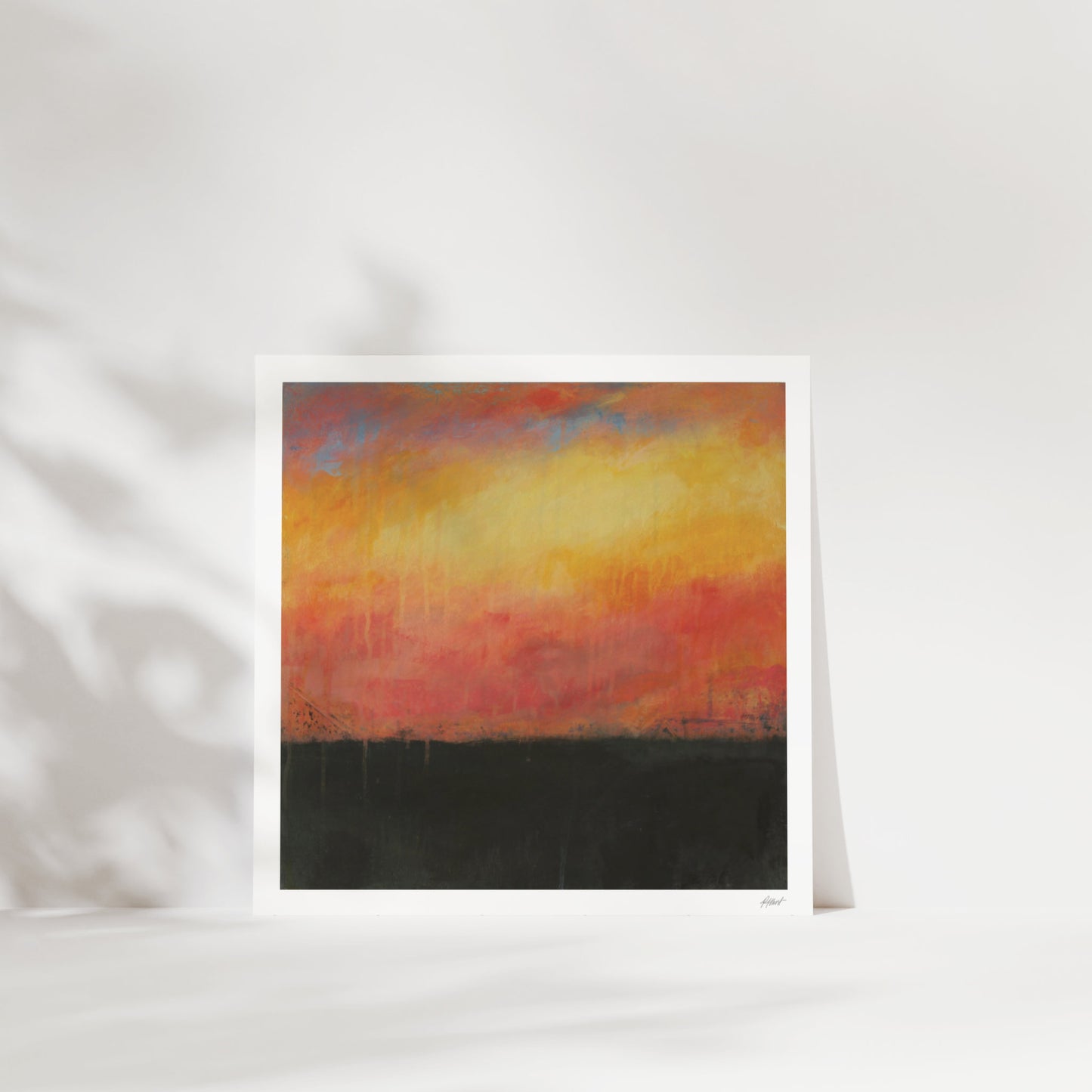 Bold landscape sunset print by Rebecca Hurst Winchester Hampshire