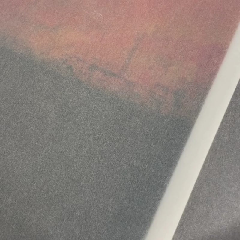 Video of sunset print by Rebecca Hurst Artist, Winchester, Hampshire