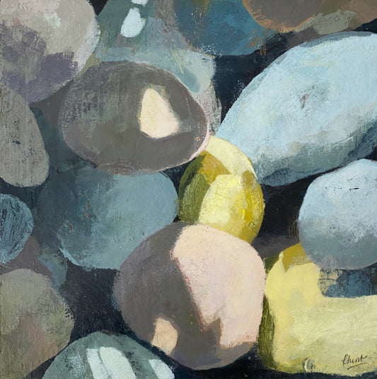 Scottish Pebbles Painting by Rebecca Hurst Artist